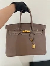 Hermès — Auth Hermès Birkin 35 Etoupe TC Neutral Daily — Handbag — resale