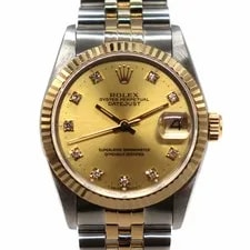 Rolex — Rolex Datejust 68273G Automatic 30mm Box Champagne;Diamonds — Watch — resale