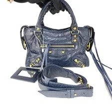 Balenciaga — Authentic Balenciaga City Mini Crinkled Crossbody — Handbag — resale