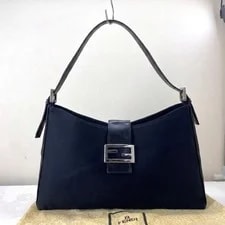 Fendi — Fendi Mamma Baguette Cotton 3541 Auth — Handbag — resale