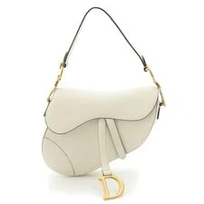 Dior — Auth Christian Dior Saddle ONE Latte F/S — Handbag — resale