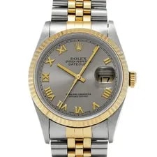 Rolex — Rolex Datejust 16233G Champagne / Diamond Stainless Steel / Yellow Gold #W1484 — Watch — resale