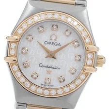 Omega — Omega Constellation Mini 12P Diamond Bezel Quartz From Japan — Watch — resale