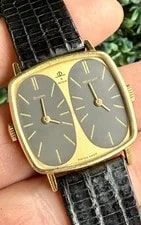 Baume & Mercier — Baume & Mercier Dual Time 18K Yellow Gold 29mm Manual Wind Only 32000 — Watch — resale