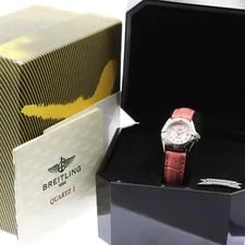 Breitling — Breitling Kalistino B52345 28mm SS Pink Dial Quartz Date Leather Strap #C476 — Watch — resale