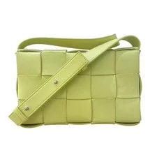 Bottega Veneta — Bottega Veneta Small Cassette Crossbody 578004 Kiwi #2807 — Handbag — resale
