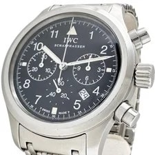 IWC — IWC Freeger Chronograph IW374102 Watches Stainless Steel Quartz Black Dial/... — Watch — resale