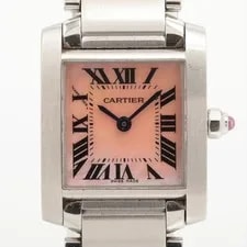 Cartier — Cartier Tank Francaise SM W51028Q3 SS QZ Pink Shell Dial — Watch — resale