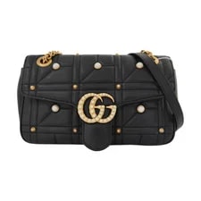 Gucci — Gucci GG Marmont Logo Decorated Chain Quilted - Good #1Y3GNW0 — Handbag — resale