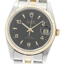 Tudor — Tudor Prince Date 74034 10P Diamond Black Dial Automatic Watch_920820 — Watch — resale