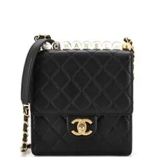 Chanel — Chanel Chic Pearls Flap Quilted With Beads Small — Handbag — resale