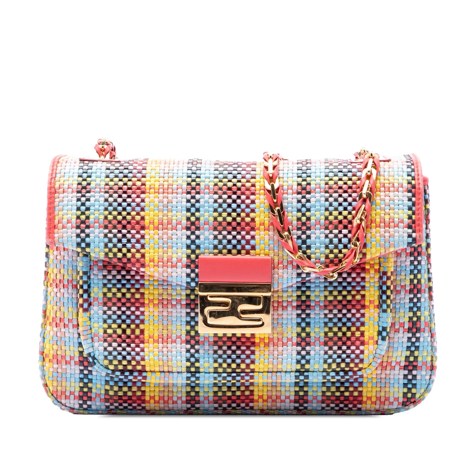 Fendi — Woven Be Baguette Crossbody — Handbag — resale