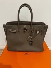 Hermès — Hermes Birkin 30 Etoupe Hardware R Engraved 561700 — Handbag — resale