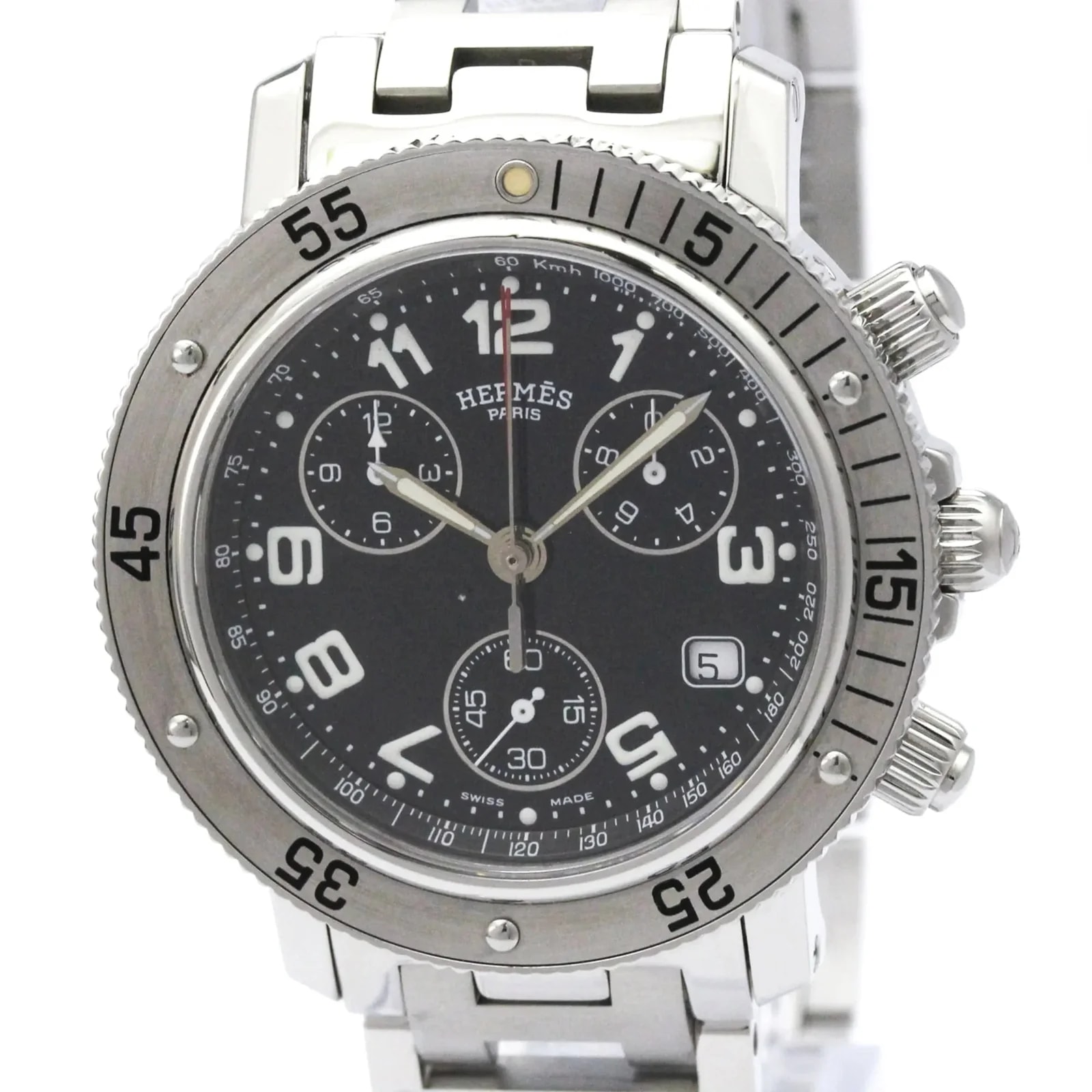 Hermès — Hermes Clipper Diver Chronograph Quartz Stainless Steel — Watch — resale