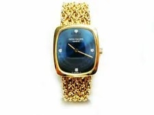 Patek Philippe — Patek Philippe 4517/1 18 Karat Yellow Gold Manual Wind Bracelet & Cert — Watch — resale