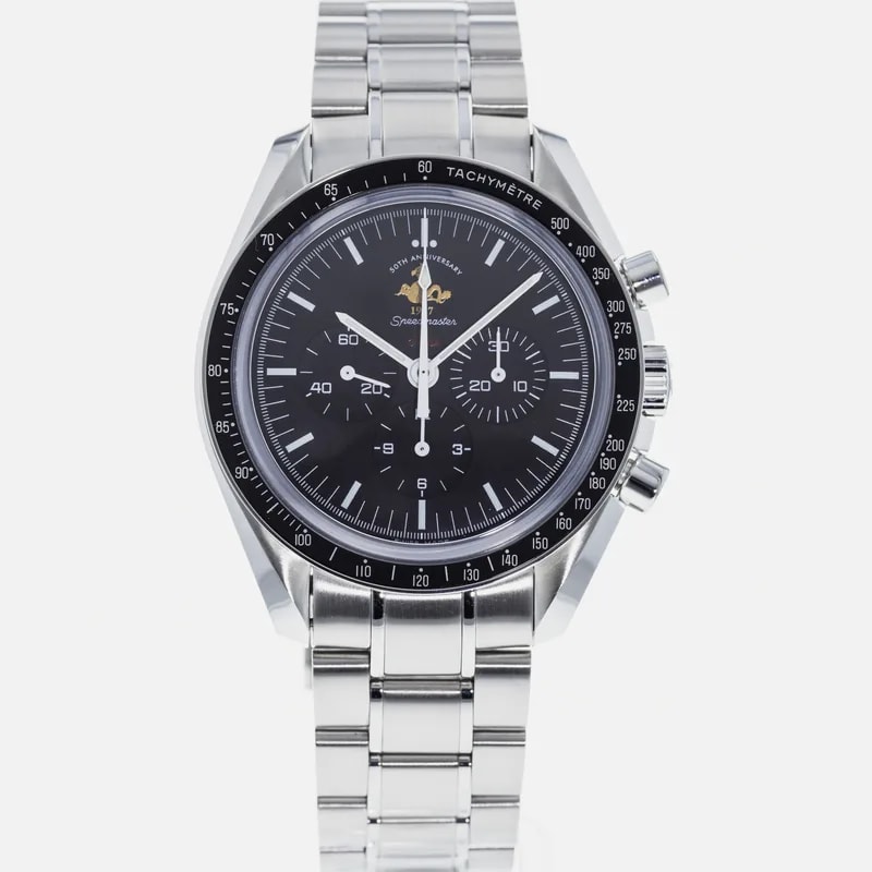 Omega — Omega Speedmaster Moonwatch Anniversary Series Patch 50th Anniversary Chronograph Limited Edition 311.30.42.30.01.001 — Watch — resale
