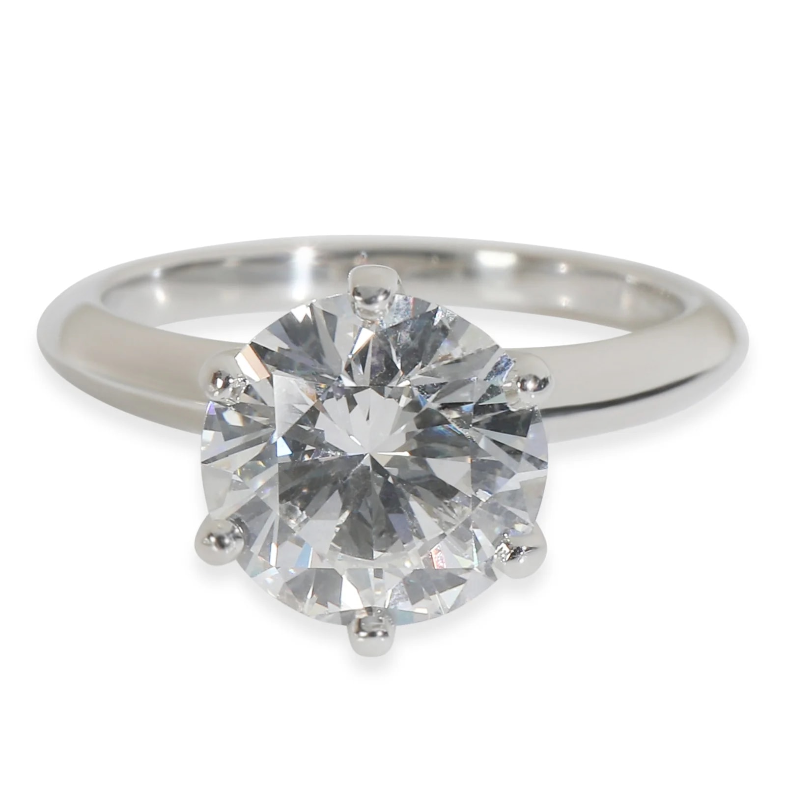 Tiffany & Co. — Tiffany & Co. 2.56 Ct Round Brilliant Engagement Ring 950 — Accessory — resale