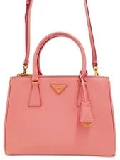 Prada Galleria Double Zip 2way Tote Shoulder Bag