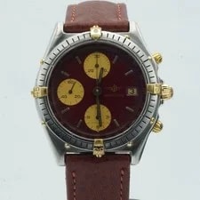 Breitling — Breitling Chronomat 81950 Herren Uhr Stahl Schön BR776 Rot Top Zustand — Watch — resale