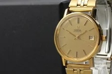 1977 Near Omega Seamaster 166.0202 Automatic Gold Dial — Watch — resale