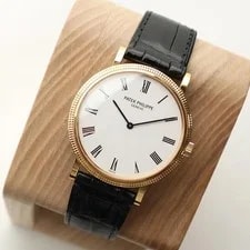 Patek Philippe — Patek Philippe Calatrava 35mm 5120J-001 18k Yellow Gold White Dial — Watch — resale