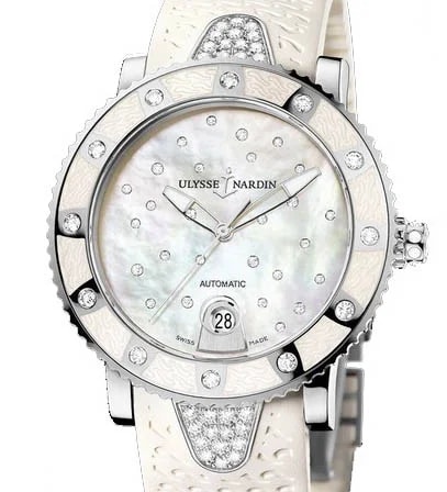Worldofluxuryus — Ulysse Nardin Diver Starry Night Stainless Steel & Diamonds Lady's — Watch — resale