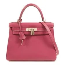Hermès — Hermes PHW Kelly 28 2 Way Tyrien/ Pourpre — Handbag — resale