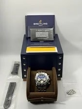 Breitling — Breitling Chronomat 44 AB011012/B967 ( AB0110) 44mm Black / Silver + Croc Band — Watch — resale