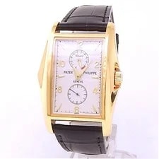 Patek Philippe — Patek Philippe Gondolo Power Reserve 18k Yellow Gold Silver 5100J-001 — Watch — resale