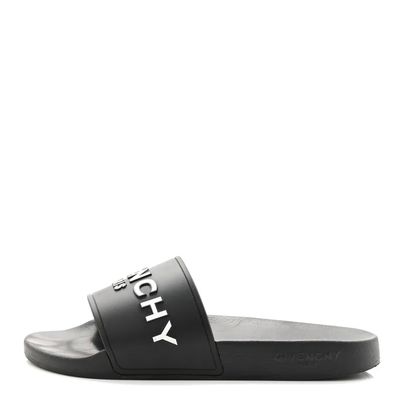 Givenchy — Logo Pool Slide 40 — Designer Shoe — resale