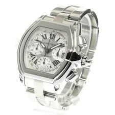 Cartier — Cartier Roadster XL W62006X6 Automatic 43mm Silver Chronograph — Watch — resale