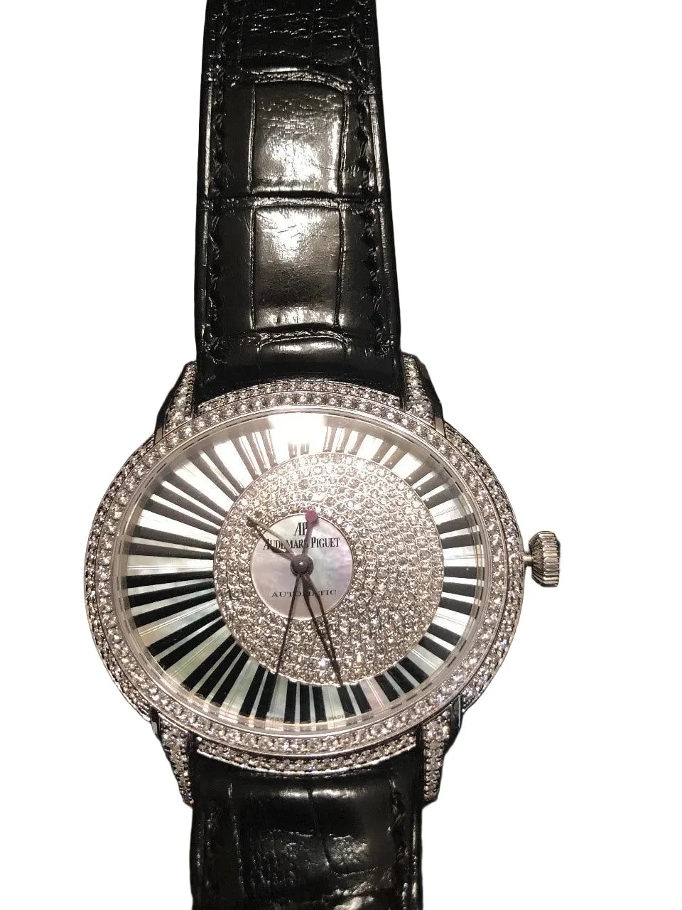 Worldofluxuryus — Audemars Piguet Millenary Pianoforte Diamond-Set 18K White Gold Lady's — Watch — resale
