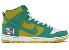 Nike SB — Size 9 - Nike SB Dunk High Oakland Athletics - 305050-337 — Sneaker — resale