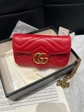 Gucci — Gucci GG Marmont Super Mini Chain — Handbag — resale