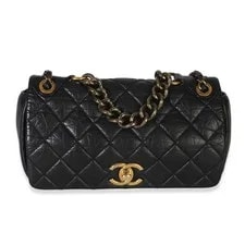 Chanel — Chanel Paris-Bombay Quilted Aged Medium Pondichery Flap — Handbag — resale