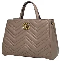 Gucci — Gucci GG Marmont Quilted Double — Handbag — resale