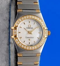 Omega — Omega Constellation 18K Gold SS - White MOP Dial - Diamonds 1367.70 — Watch — resale