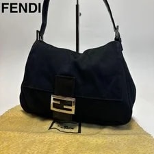 Fendi — Fendi Mamma Baguette Cotton Dust 28cm — Handbag — resale