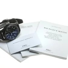 IWC — IWC BIG Pilot TOP GUN IW502001 46mm Ceramic/SS Black Dial Rubber #C044 — Watch — resale