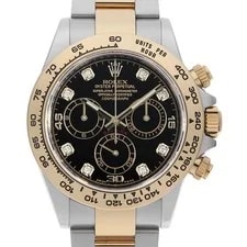 Rolex — Rolex Cosmograph Daytona 8P Diamond 116523G Black F Number Second Hand — Watch — resale