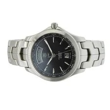 Tag Heuer — Tag Heuer Link Calibre 5 Day-Date WJF2010.BA0592 SS Black Auto 934922 — Watch — resale