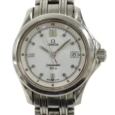 Omega — Omega Seamaster 120 Quartz Stainless Steel Navy Dial 2581.20 Working — Watch — resale