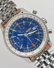 Breitling — Breitling Navitimer Blue Stainless Steel Bracelet - A24322 — Watch — resale