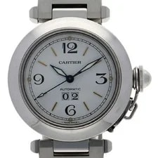 Cartier — Cartier W31029M7 Pasha C Meridian Date Silver SS AT — Watch — resale