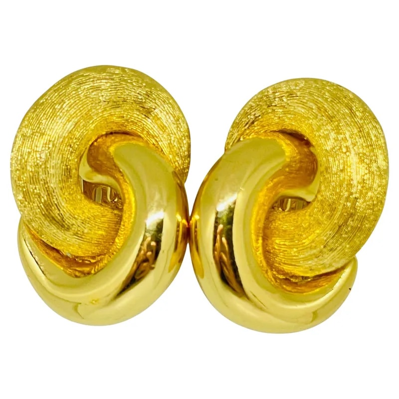 Dior — Christian Dior Signed Massive Clip-On — Jewelry — resale