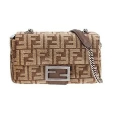 Fendi — Fendi Baguette Chain Midi Fabric Stamp 8BR793 ALG7 F1HZS 77569976 — Handbag — resale
