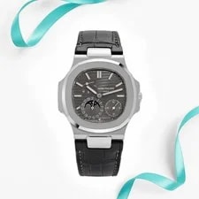 Patek Philippe — Patek Philippe Nautilus 5712G-001 'Tiffany & Co.' White Gold Grey Dial Moon — Watch — resale