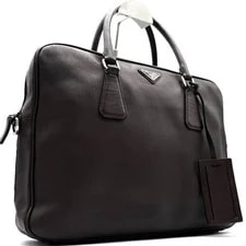 Prada — Prada Tag Briefcase Business Dark A4 — Handbag — resale