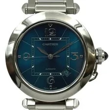 Cartier — Cartier Pasha de WSPA0038 Blue Stainless Steel Automatic #OK821 — Watch — resale