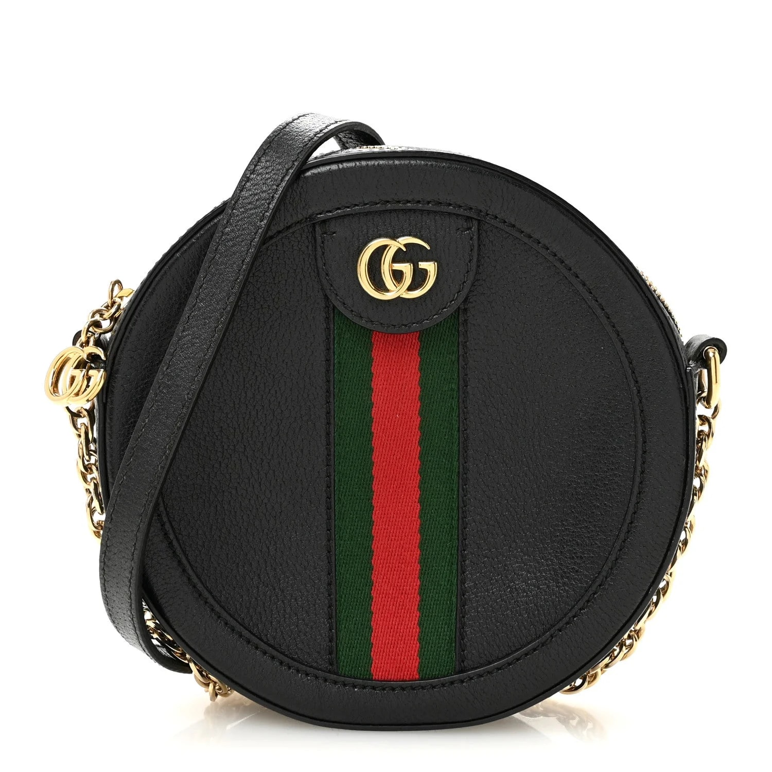 Gucci — Grained Web Mini Ophidia Round — Handbag — resale